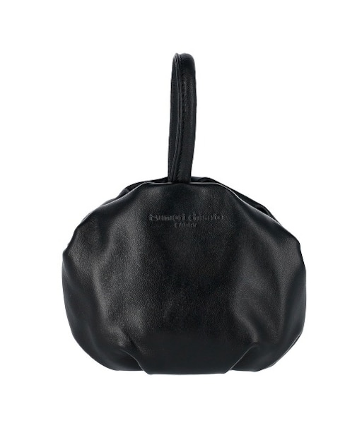 ラムギャザー ワンハンドル 手提げ ハンドバッグ