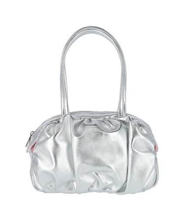 ラムギャザー ミニボストン トートバッグ