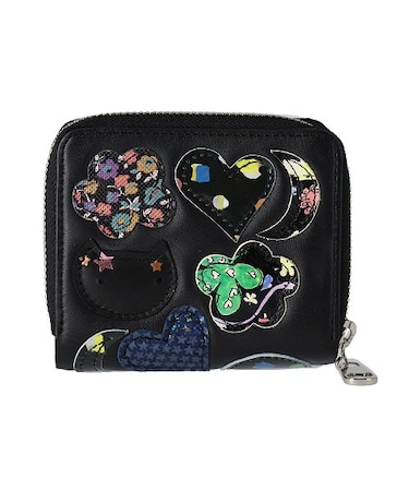 tcパッチワーク ラウンドファスナー2つ折り財布