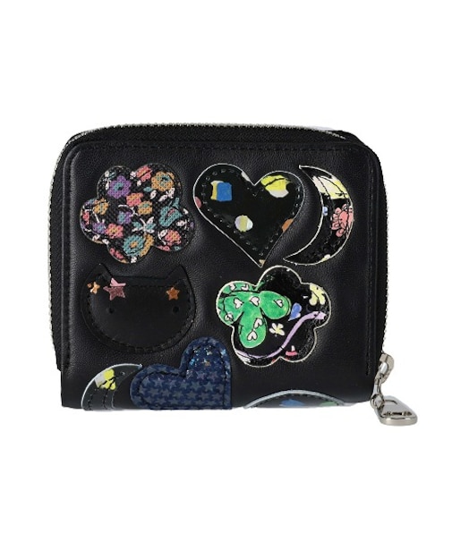 tcパッチワーク ラウンドファスナー2つ折り財布