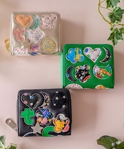 tcパッチワーク ラウンドファスナー2つ折り財布