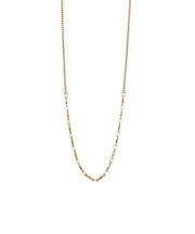 SUS316L ミックスチェーンネックレス(YGカラー)