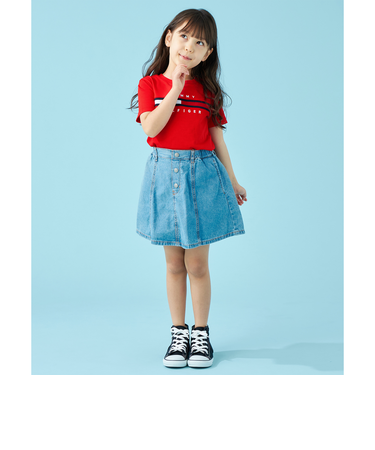 フラッグリブインサートTシャツ
