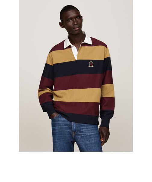 TOMMY HILFIGER COLLECTION パネルラグビーシャツ