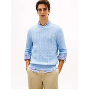 クラシックケーブルクルーネックセーター