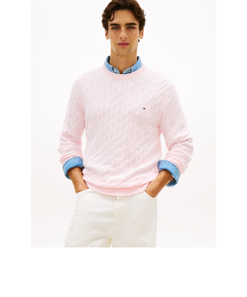 クラシックケーブルクルーネックセーター