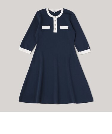 ヘンリークルーネックセーターワンピース