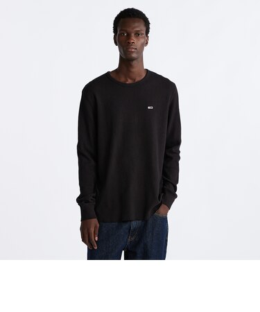 スリムワッフルロングスリーブTシャツ
