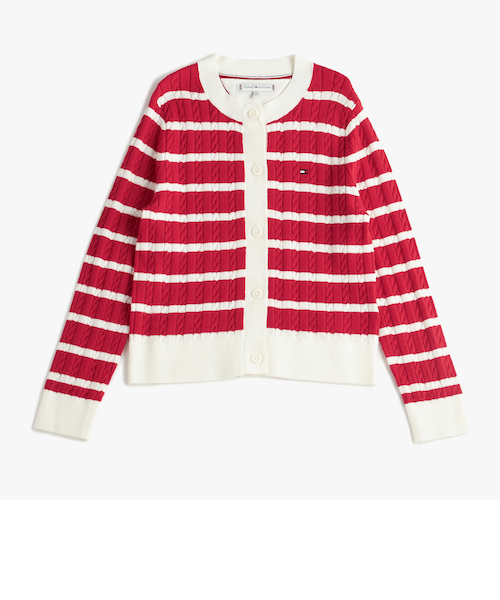 GIRLS ケーブルカーディガン｜トミーヒルフィガーの通販｜&mall