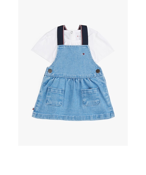 BABY デニムダンガリーワンピース