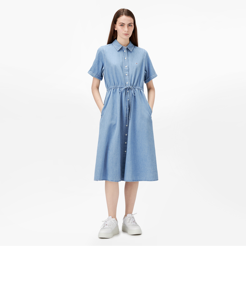 デニムマキシワンピース｜トミーヒルフィガーの通販｜&mall