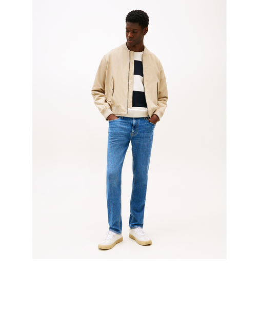 テーパードハーレムストレートジーンズ