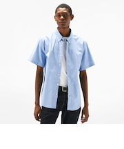 ライトウェイトオックスフォードソリッドショートスリーブシャツ