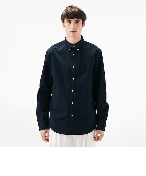 コアフレックスポプリンソリッドシャツ