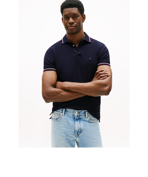 ティッピングスリムフィットポロシャツ