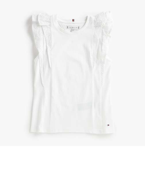 GIRLS ブローダリーアングレーズトップ