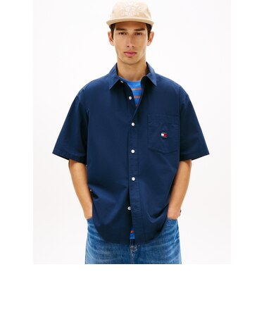 イージーポプリンショートスリーブオーバーシャツ