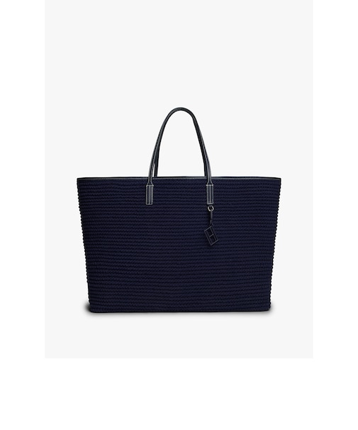 クロッシェレザーマキシトートバッグ