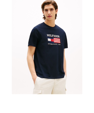 アメリカーナモノタイプフラッグボックスTシャツ
