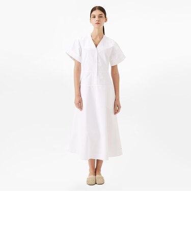 フィットロングシャツワンピース