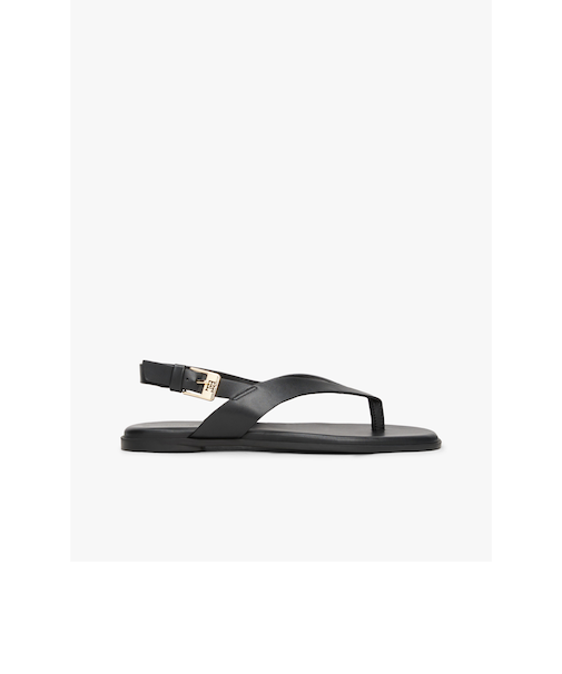 カラーブロックトングフラットサンダル