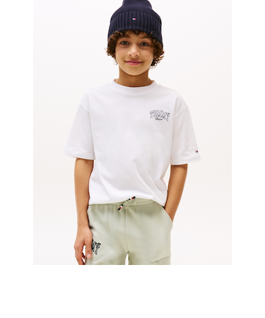 BOYS バーシティグラフィックプリントショートスリーブTシャツ