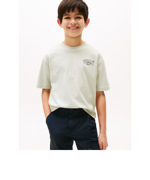 BOYS バーシティグラフィックプリントショートスリーブTシャツ