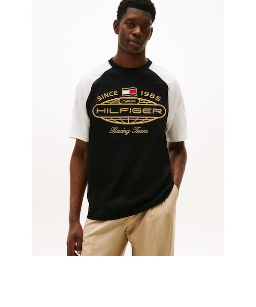 F1ムービーグラフィックリンガーTシャツ