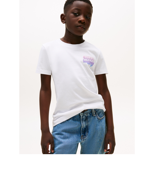 BOYS グラフィティレイズドプリントTシャツ