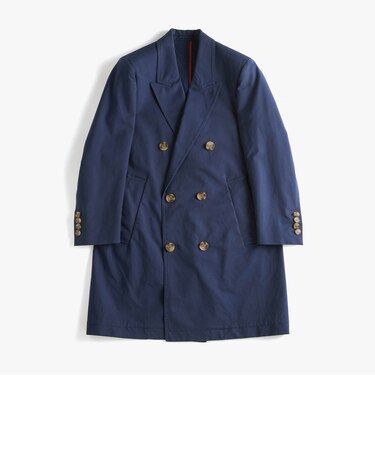 ウォッシュドダブルロングコート