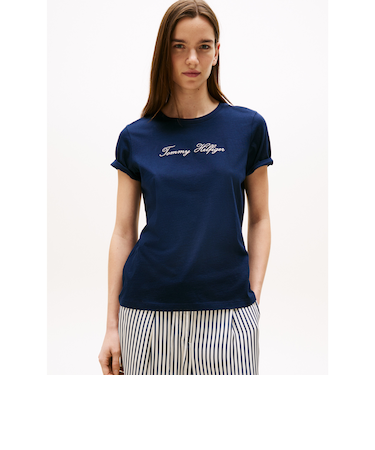 ルレックススクリプトクルーネックショートスリーブTシャツ