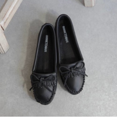 【MINNETONKA/ミネトンカ】 DEERSKIN KILTY ディアスキンキルティフリンジモカシン
