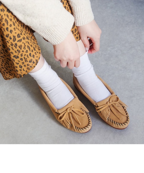 【MINNETONKA/ミネトンカ】 KILTY SUEDE MOC　キルティー スエード モカシン
