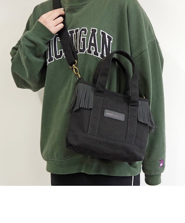 【MINNETONKA/ミネトンカ】 SIDE FRINGE 2WAY TOTE BAG サイドフリンジトートバッグ