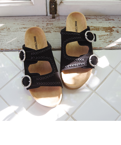 MINNETONKA ミネトンカ】 スエードベルトサンダル GEORGINE CLASSIC