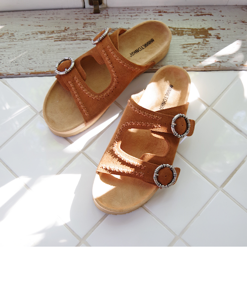 MINNETONKA ミネトンカ】 スエードベルトサンダル GEORGINE CLASSIC