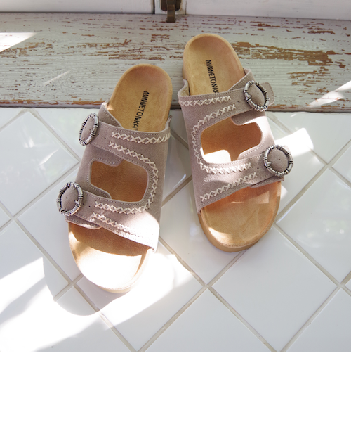 ミネトンカ（MINNETONKA）/スエード ベルトストラップサンダル INE CLASSIC MINNETONKA ミネトンカ】 スエードベルトサンダル GEORGINE CLASSIC