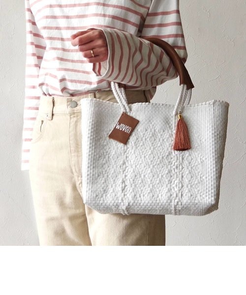 ウーヴン　メキシコ製 トールサイズ バスケットバッグ メルカドバッグ かごバッグ WOVEN ウーヴン】メキシコ製 バスケットバッグ メルカドバッグ