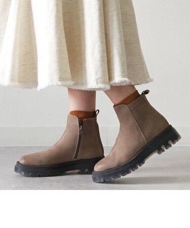 【BUENO SHOES ブエノシューズ】 クリアソールサイドジップブーツ 【V1514】
