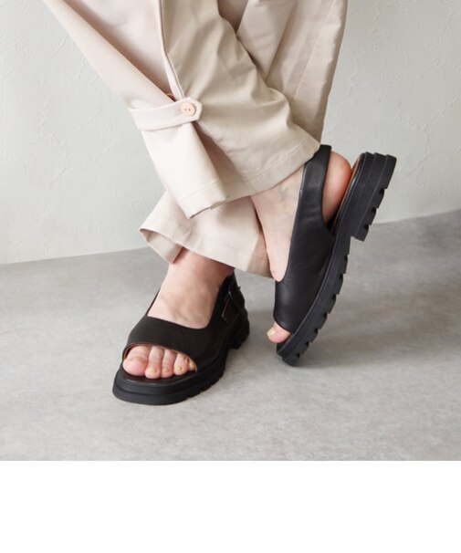 【BUENO SHOES ブエノシューズ】 ダブルベルトサンダル 【Y5505】