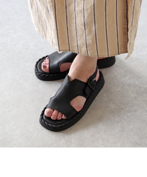 【BUENO SHOES ブエノシューズ】 ロープソールサンダル 【Y9104】