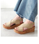 【BUENO SHOES ブエノシューズ】 クロスベルトウエッジソールサンダル【L3402】