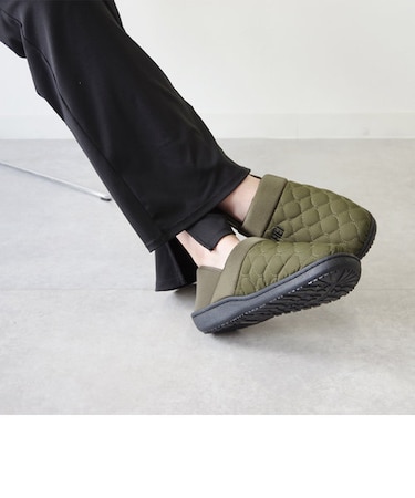 【MEI メイ】 モックサンダル サボ バブーシュ ボア キルティング ルームシューズ 室内 防寒 【mei-shl-233001 shm-233001】