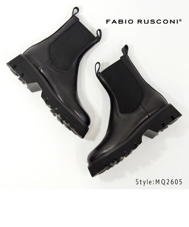 【FABIO RUSCONI ファビオルスコーニ】 サイドゴアブーツ 【MQ2605】