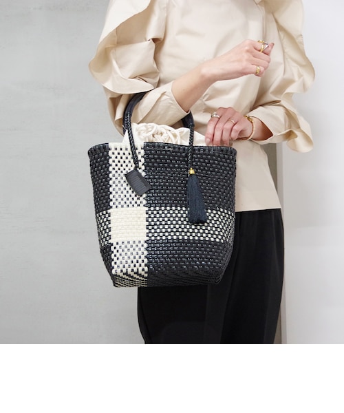 WOVEN ウーヴン】プティトート メキシコ製 メルカドバッグ かごバッグ