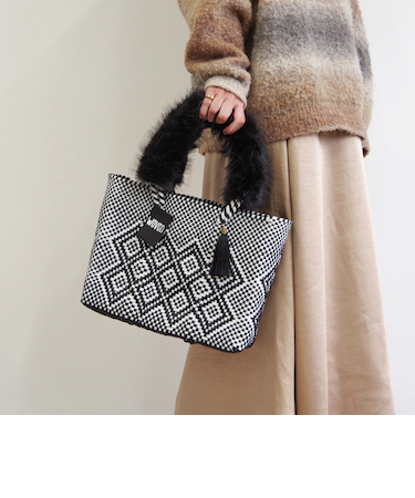 【WOVEN /ウーヴン】 / ECO FUR HANDLE COVER　エコファーハンドルカバー トートバッグ用