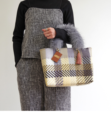 【WOVEN /ウーヴン】 / ECO FUR HANDLE COVER　エコファーハンドルカバー トートバッグ用