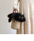 【WOVEN /ウーヴン】 エコファー ねこフラップカバー バッグカバー トートバッグ用 猫