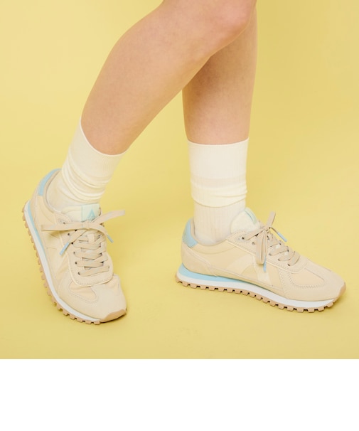 【ASFVLT アスファルト】 【GATE】 OFF WHITE BEIGE PONY HAIR BLUE 【GAT101】 スニーカー
