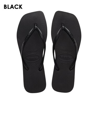 【havaianas ハワイアナス】レディース サンダル ラバービーチサンダル 【Slim Square】 スリムスクエア